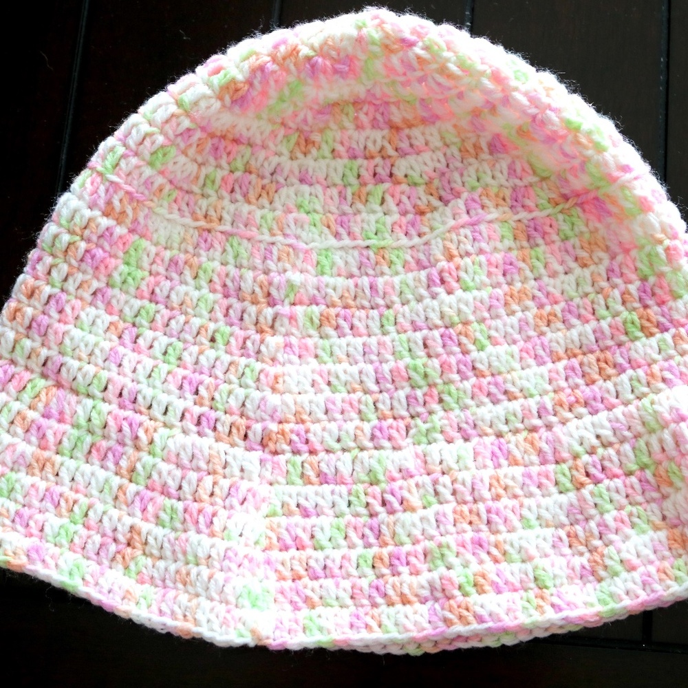 Multicolor Handmade crochet bucket hat